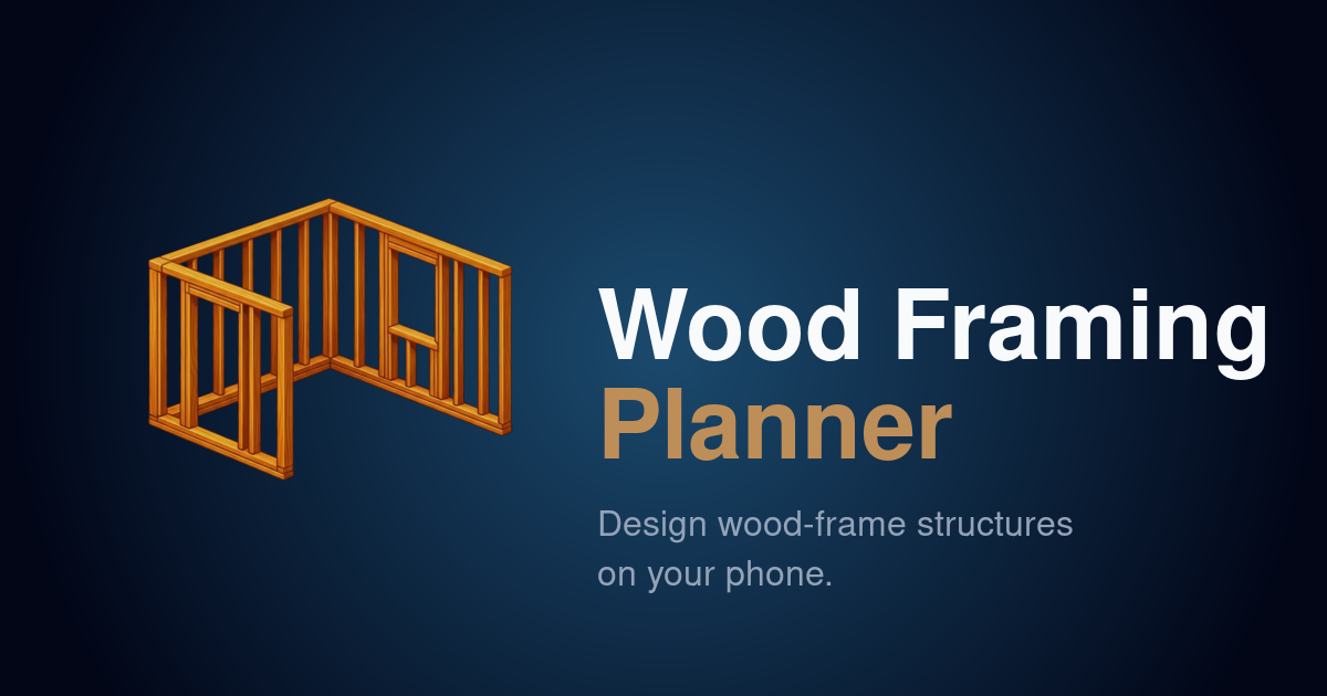 Program Framing Wood Framing Planner — Software für Holz- und Wandrahmenbau